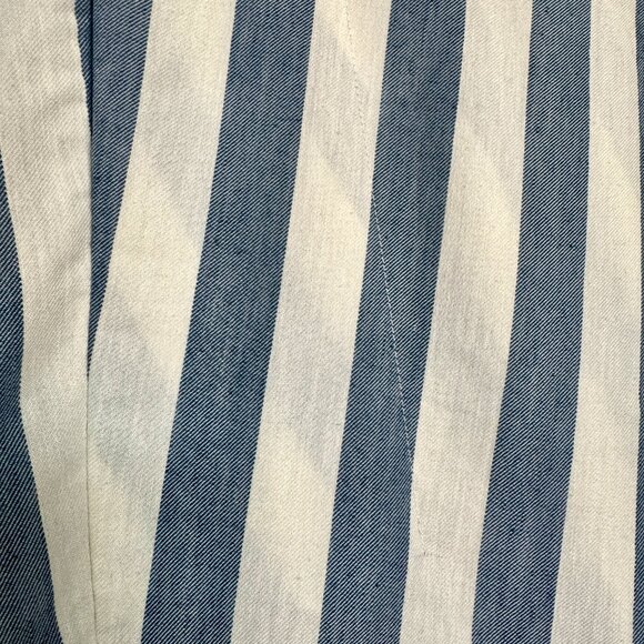 Madewell Striped Overlap Midi Skirt - Picture 9 of 10